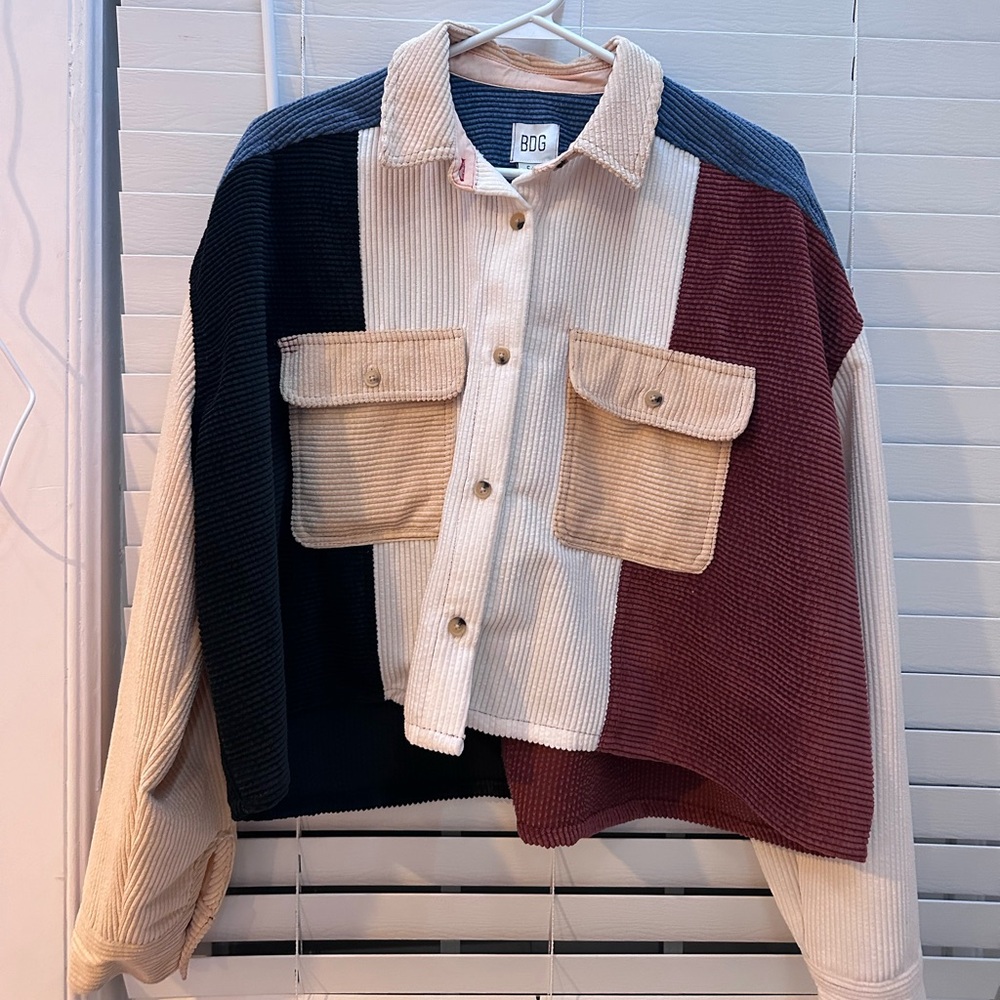 BDG Corduroy Colorblock Top/Jacket
